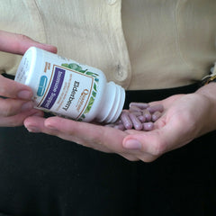 Nutrition facts panel showing 400 mg elderberry extract