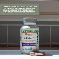 Capsules highlighting 5% antioxidant flavonoids