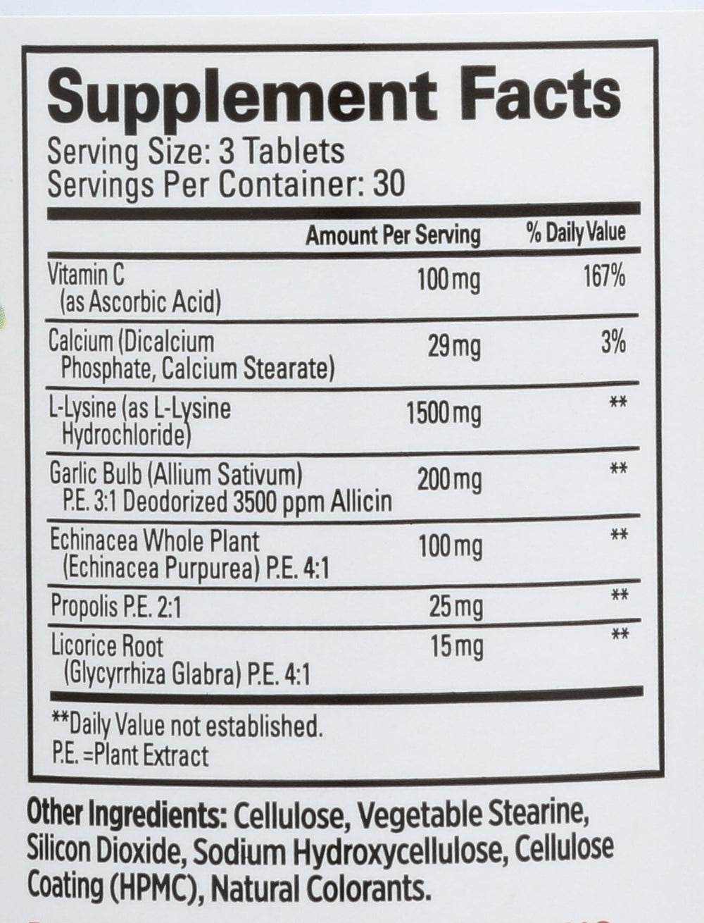 Tart Pouch packaging for Quantum Research Super Lysine Tablet 0.93 lb