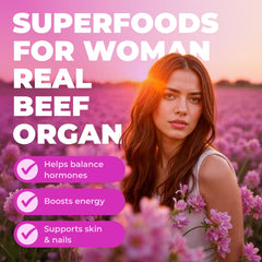 Ingredients featuring six organs: liver, heart, kidney, uterus, ovaries, fallopian tubes