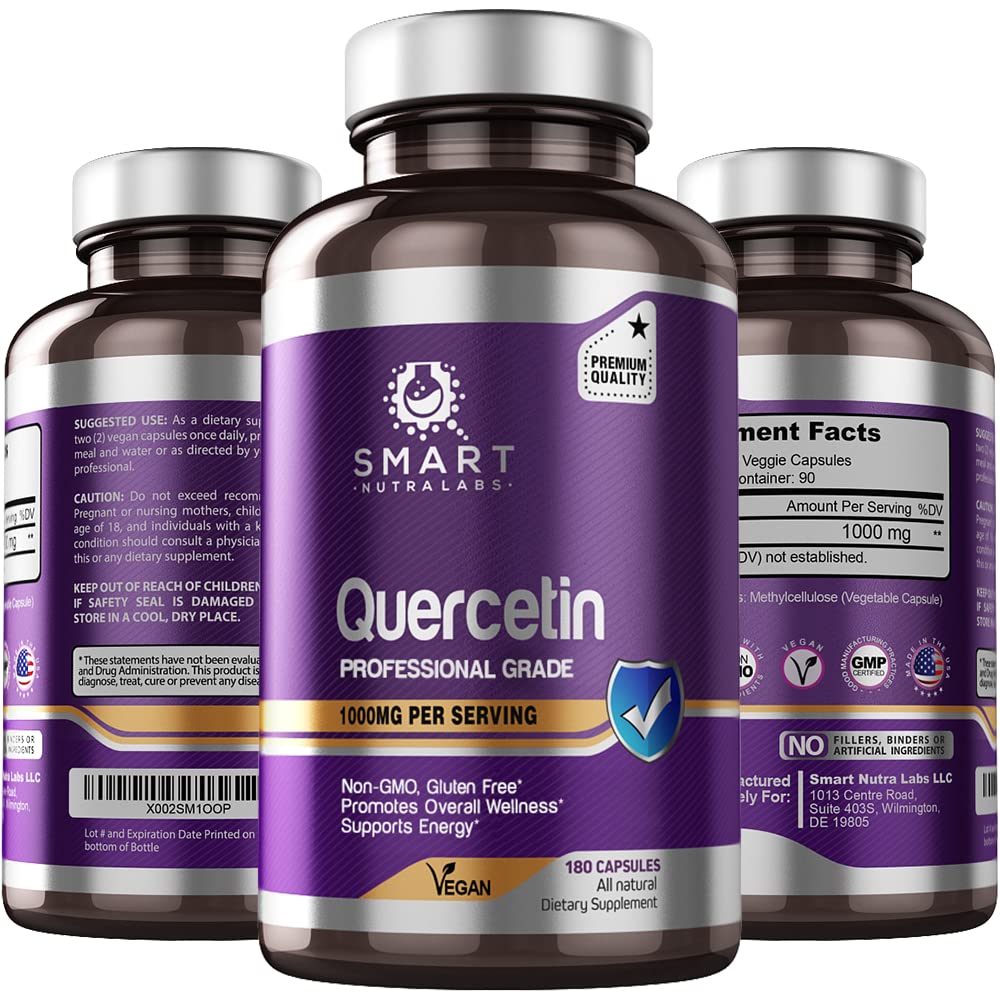 Smart Nutra Labs Quercetin 1000mg bottle front