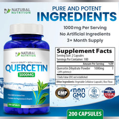 GMP compliant production line for quercetin capsules