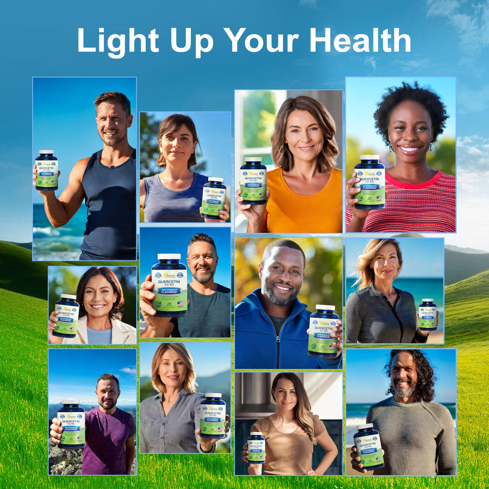 Nutrition facts panel on Quercetin bottle