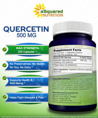 Quercetin bottle with 200 vegetarian capsules