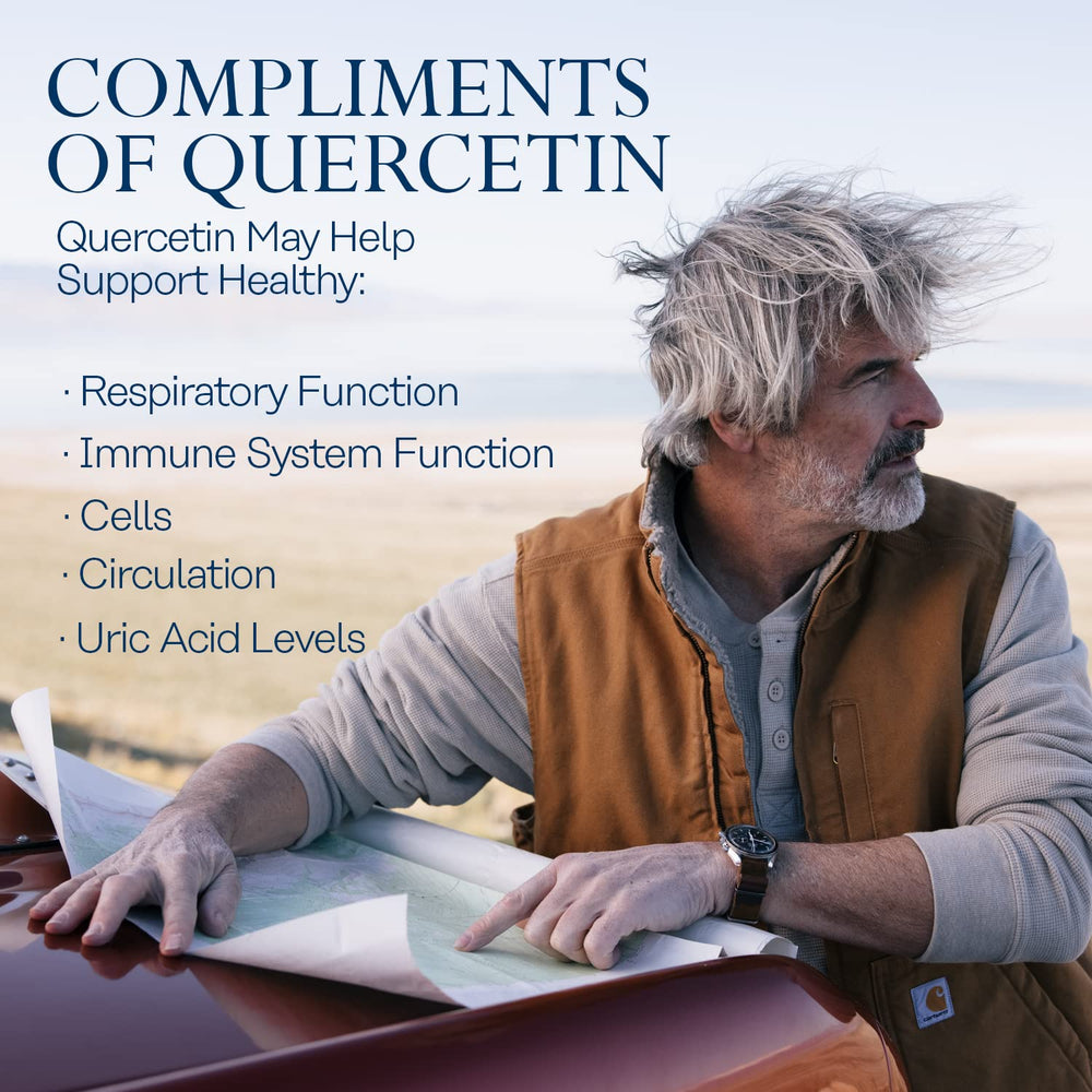 Two Quercetin Solaray bottles on white background