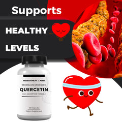 Ingredients background showing quercetin and bromelain