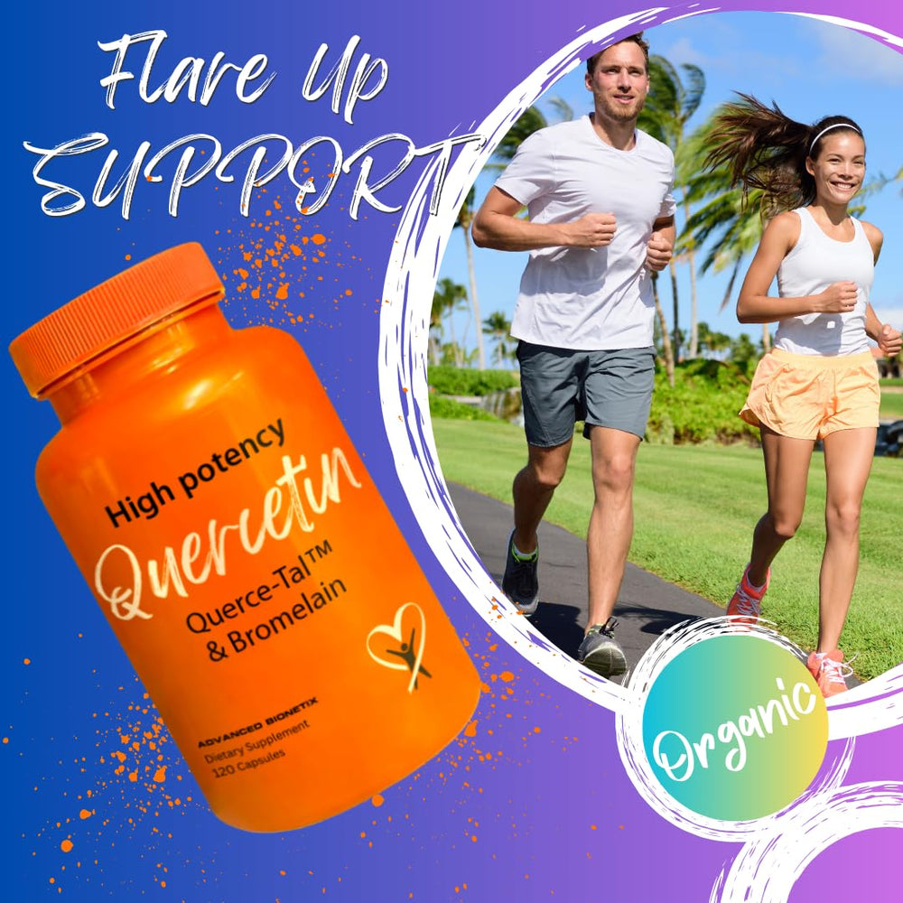 Querce-Tal Quercetin + Bromelain label close-up