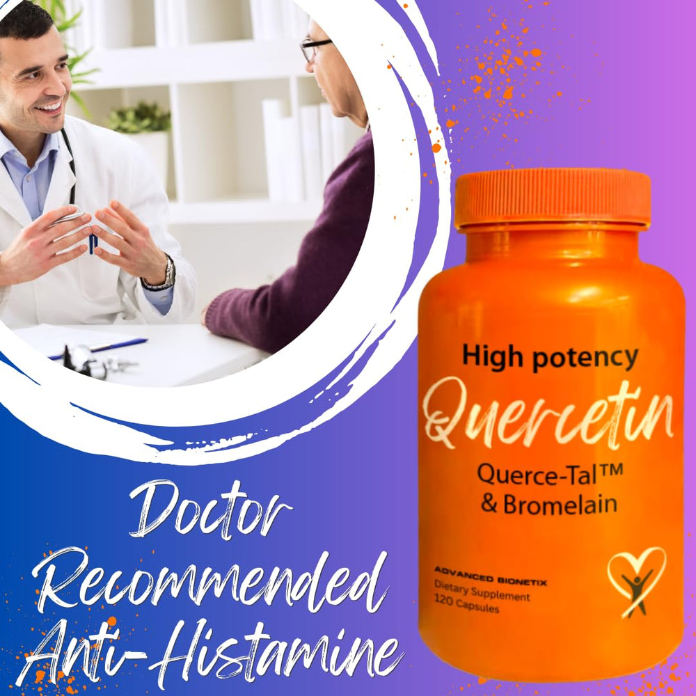 Supplement facts panel of Querce-Tal Quercetin + Bromelain