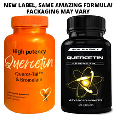 High-potency quercetin with bromelain absorption concept