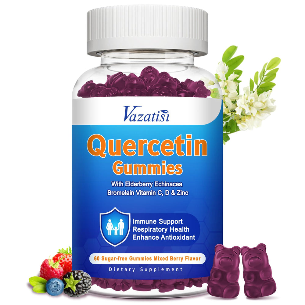Quercetin 1200MG Gummies with Bromelain bottle on counter