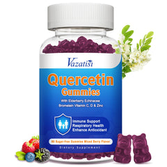 Quercetin 1200MG Gummies with Bromelain bottle on counter