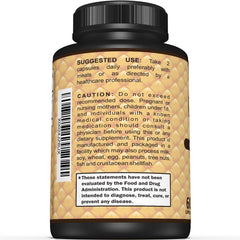Label highlighting 1000mg quercetin per serving on Sunergetic bottle