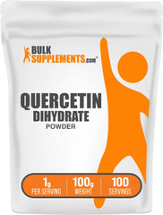 Quercetin Dihydrate Powder - 1g serving, 100g bulk packaging