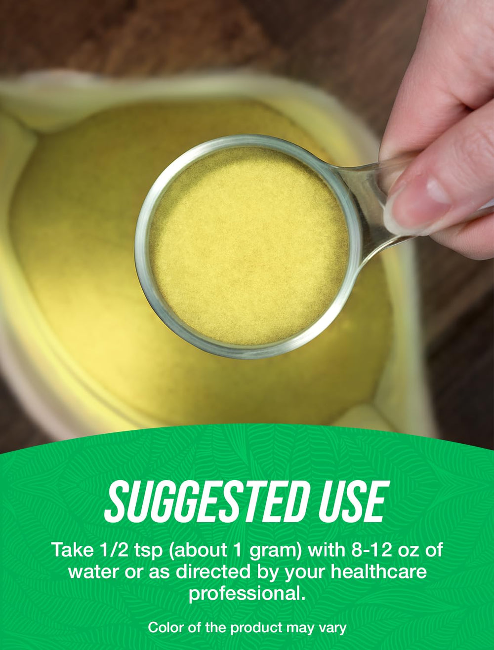 Quercetin Dihydrate powder label close-up