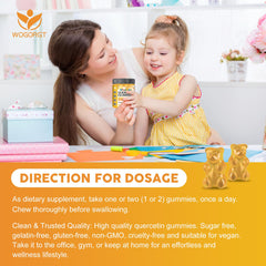 Close-up of label showing sugar-free, vegan, gelatin-free, gluten-free claims