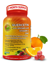 Quercetin Phytosome 500mg capsules with bromelain and organic whole-food blend