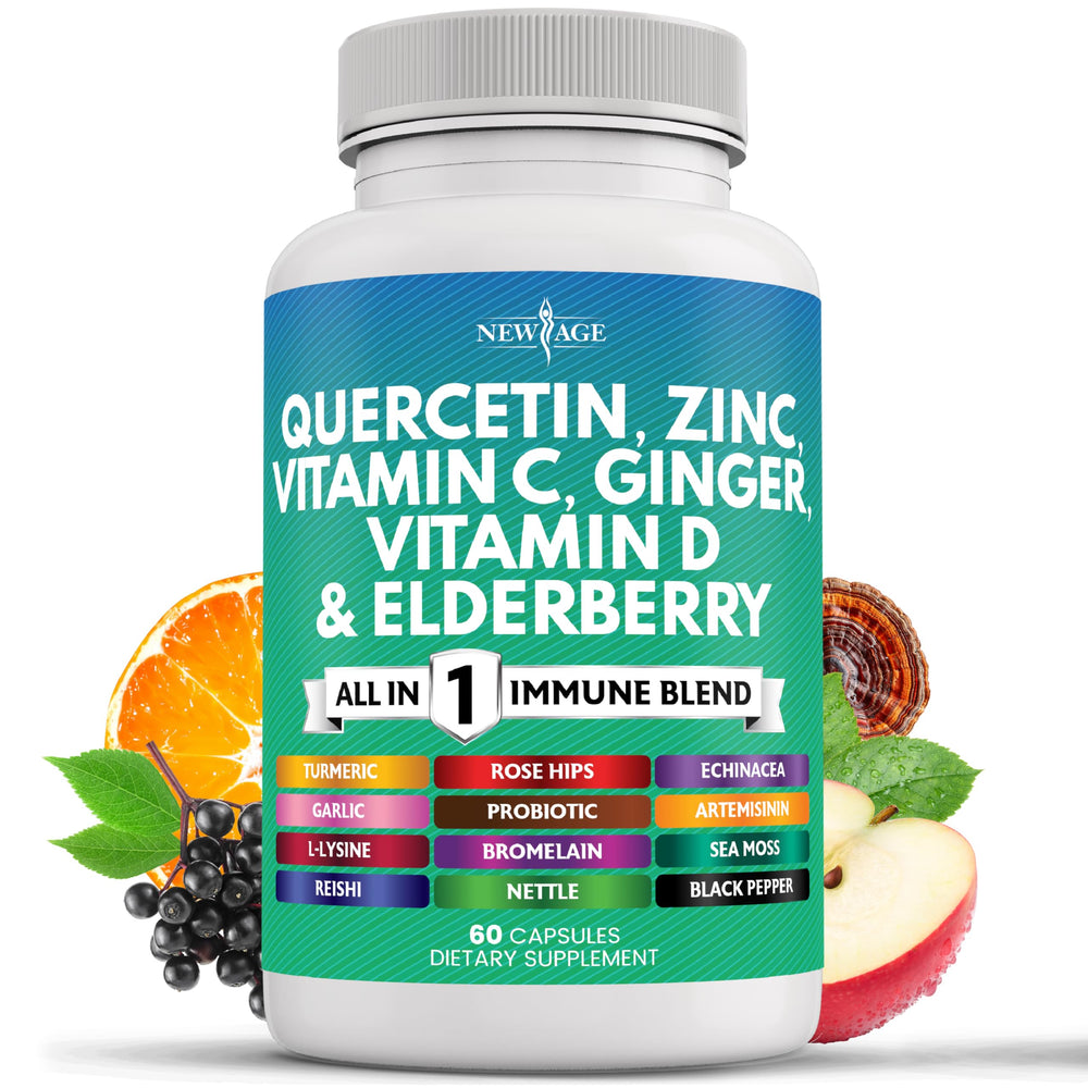 Quercetin Zinc Vitamin C and D immune support capsules