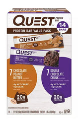 Quest Protein Bar Value Pack 14 Bars - Box Front