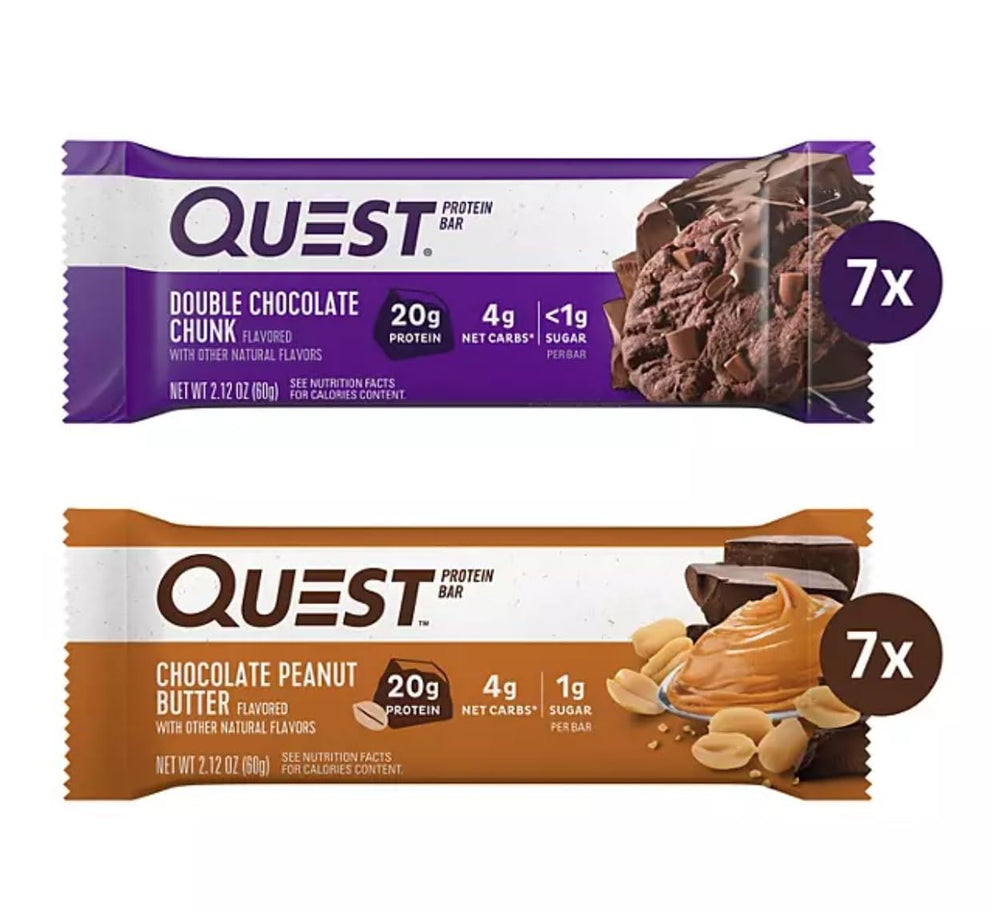 Chocolate Peanut Butter Quest Protein Bar - 20g Protein, 1g Sugar