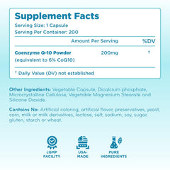 CoQ10 200mg capsules close-up