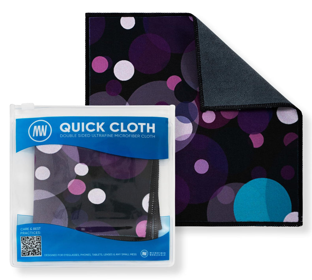 Quick Cloth microfiber glasses cleaning cloth 8x8 in case