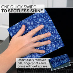 Close-up of the ultra-soft microfiber side of the cloth