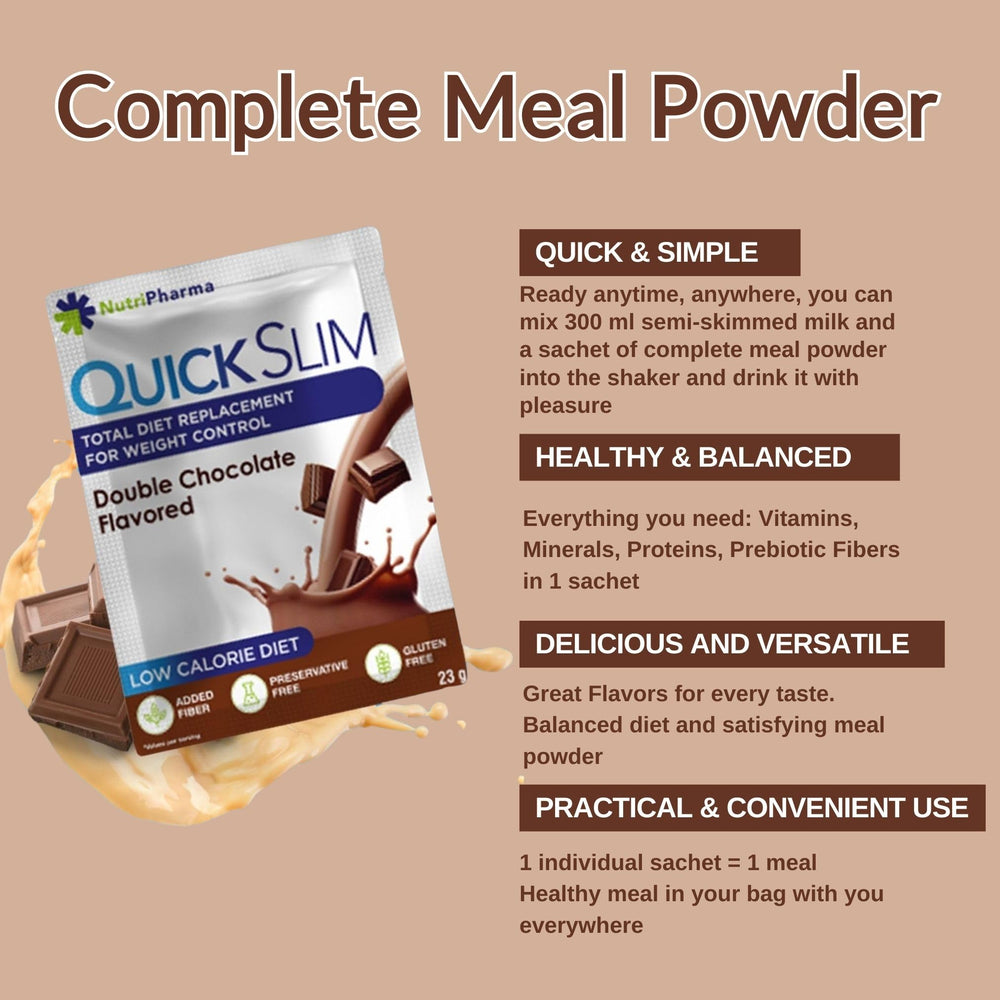20g protein per serving on Quick Slim Shake label