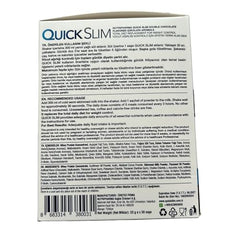 Nutrition and ingredients visual for Quick Slim Shake