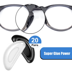 Easy peel-and-stick installation on glasses