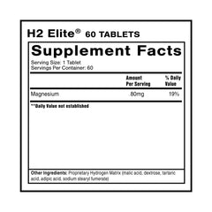 Close-up of a Quicksilver H2 Elite tablet dissolving in water