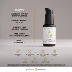Quicksilver Nanomojo on-the-go bottle for quick resilience boosts during travel or busy days