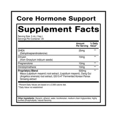Core Hormone Support bottle close-up label 100ml
