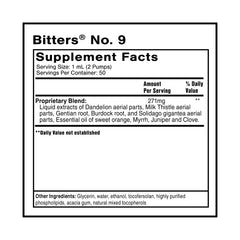 Dr. Shades Bitters No. 9 on-tongue taste release for fast-acting digestive comfort.