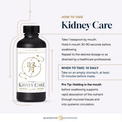 Quicksilver Scientific Kidney Care dosing spoon demonstrates easy measurement for daily use