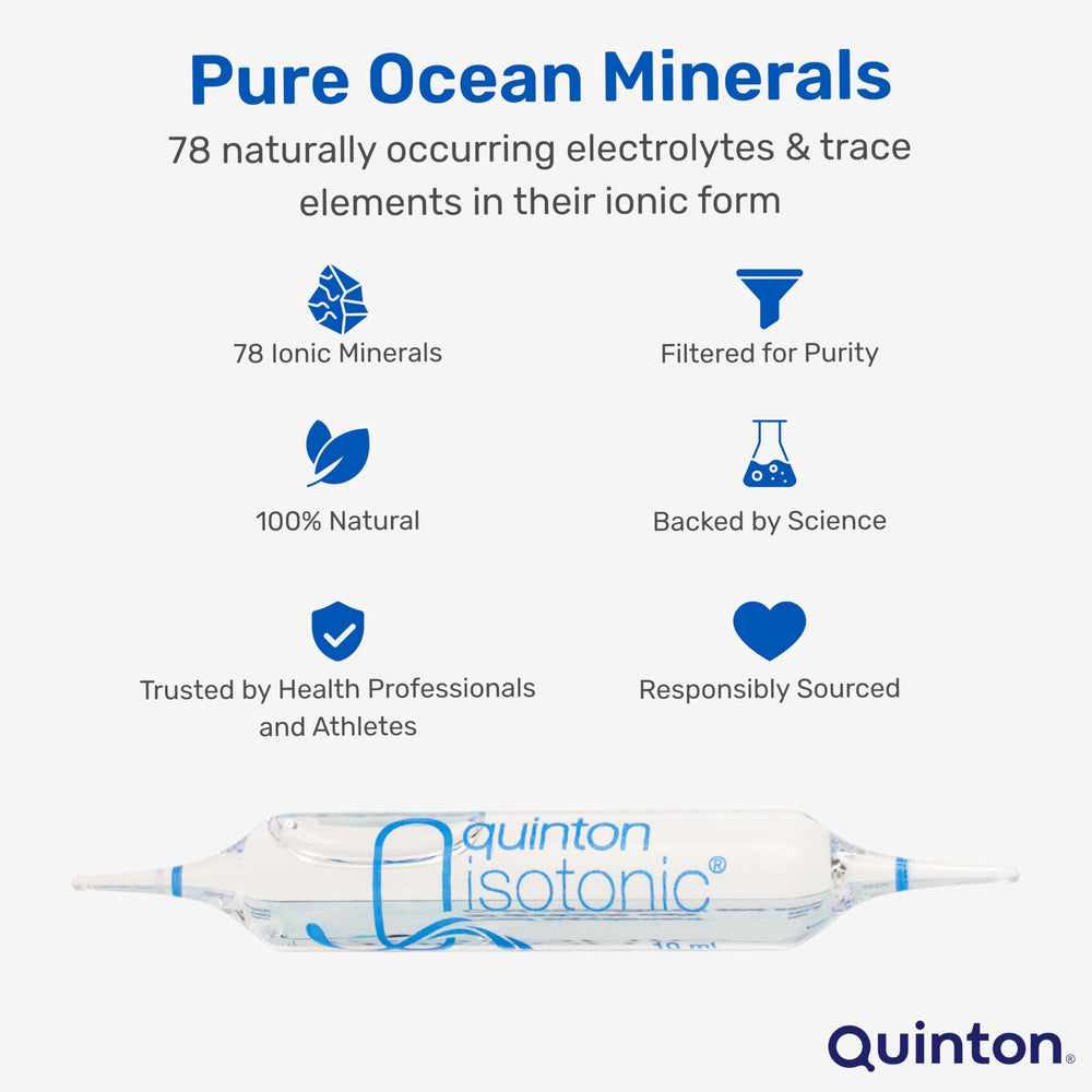 Isotonic seawater minerals illustration