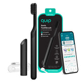 Quip all-black smart sonic toothbrush front view