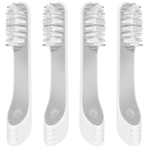 Quip-compatible toothbrush replacement heads in gray, 4-pack