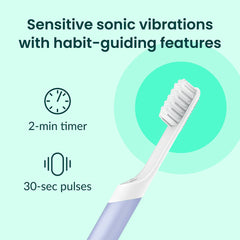 Extra brush head refill included with quip