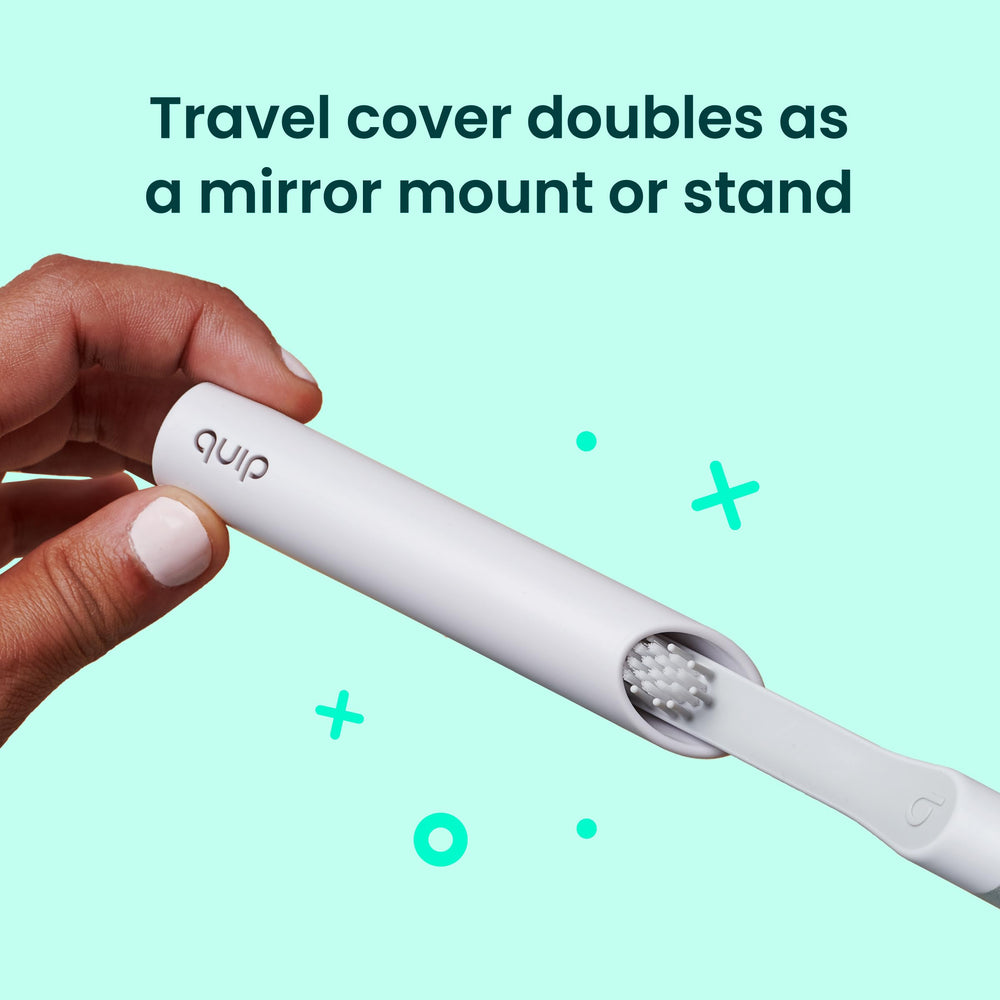 Soft bristles on Quip Sonic Electric Toothbrush