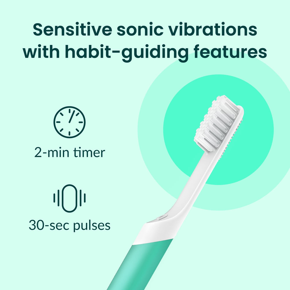 Quip toothbrush with an extra brush head included
