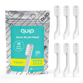 Six-pack of quip Sonic Toothbrush Replacement Heads for Adults