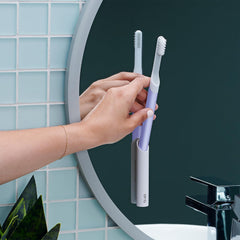 Travel-friendly quip design with lavender handle