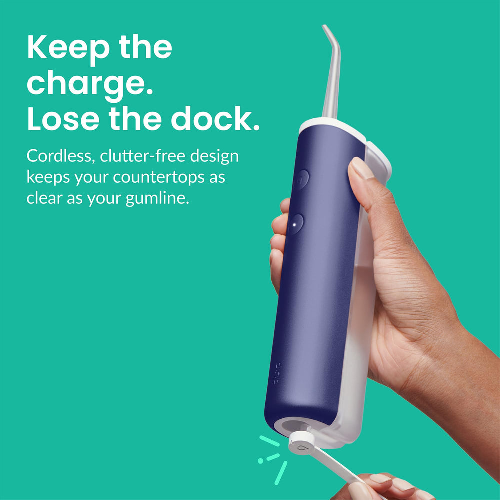 Rechargeable cordless water flosser charging