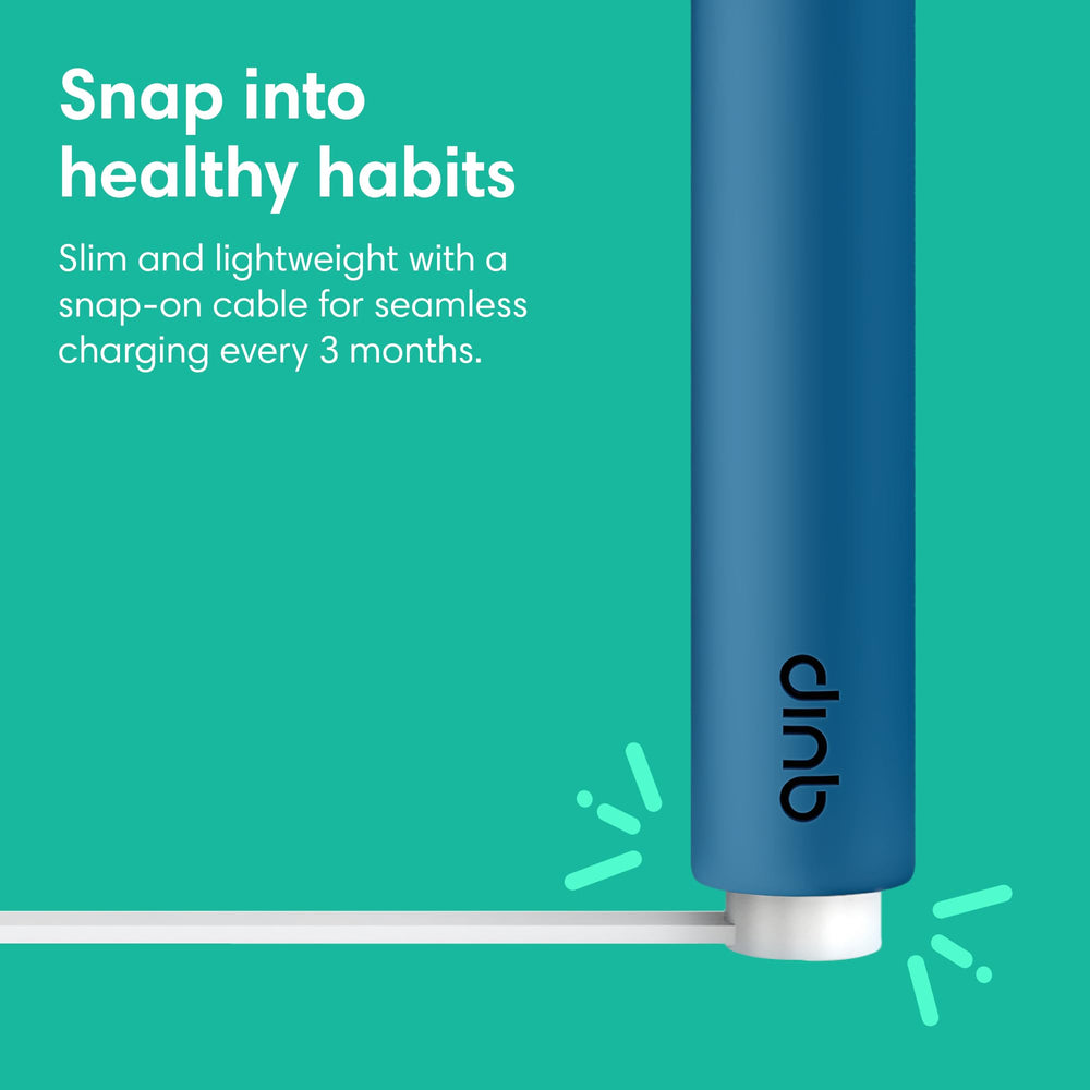 Magnetic charging stand for Quip Ocean Blue toothbrush