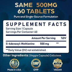 60 blister-pack capsules for Quorinthiumax SAM-e