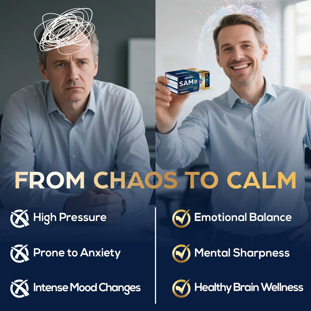 Close-up of 500mg SAM-e capsule