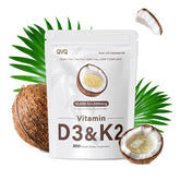 QVQ Vitamin D3 + K2 softgels bottle and packaging