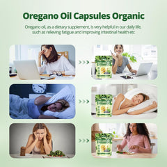 Organic oregano oil and black seed oil ingredients