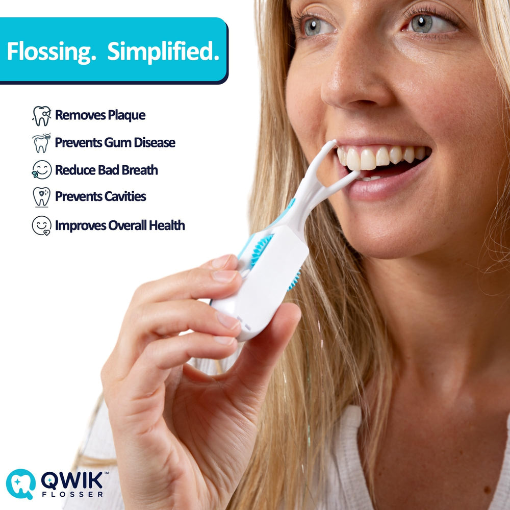 Compact, battery-free dental flosser ideal for travel