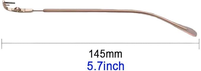 QYAJS pink replacement temple for rimless glasses – close-up